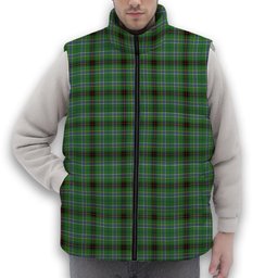ScotsTee Shop Scottish Duncan of Sketraw Ancient Premium Tartan Puffer Vest Winter White Duck Down Vest Sleeveless