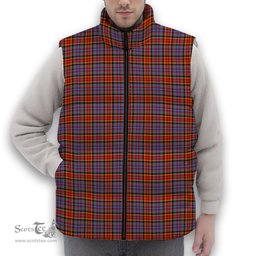 ScotsTee Shop Scottish Dalrymple Orginal Premium Tartan Puffer Vest Winter White Duck Down Vest Sleeveless