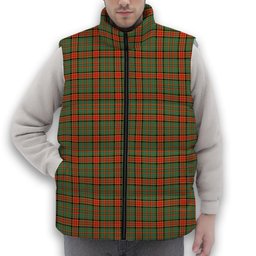 ScotsTee Shop Scottish Dalrymple of Castleton #2 Modern Premium Tartan Puffer Vest Winter White Duck Down Vest Sleeveless