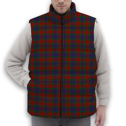 ScotsTee Shop Scottish Fraser 1800 Premium Tartan Puffer Vest Winter White Duck Down Vest Sleeveless