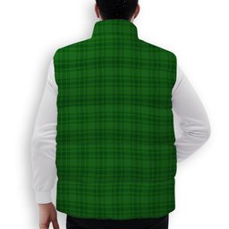 ScotsTee Shop Scottish Gates Hunting Premium Tartan Puffer Vest Winter White Duck Down Vest Sleeveless