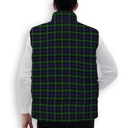 ScotsTee Shop Scottish Farquharson Premium Tartan Puffer Vest Winter White Duck Down Vest Sleeveless