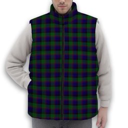 ScotsTee Shop Scottish Gammell 1978 Premium Tartan Puffer Vest Winter White Duck Down Vest Sleeveless