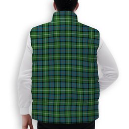 ScotsTee Shop Scottish Davidson of Tulloch Ancient Premium Tartan Puffer Vest Winter White Duck Down Vest Sleeveless