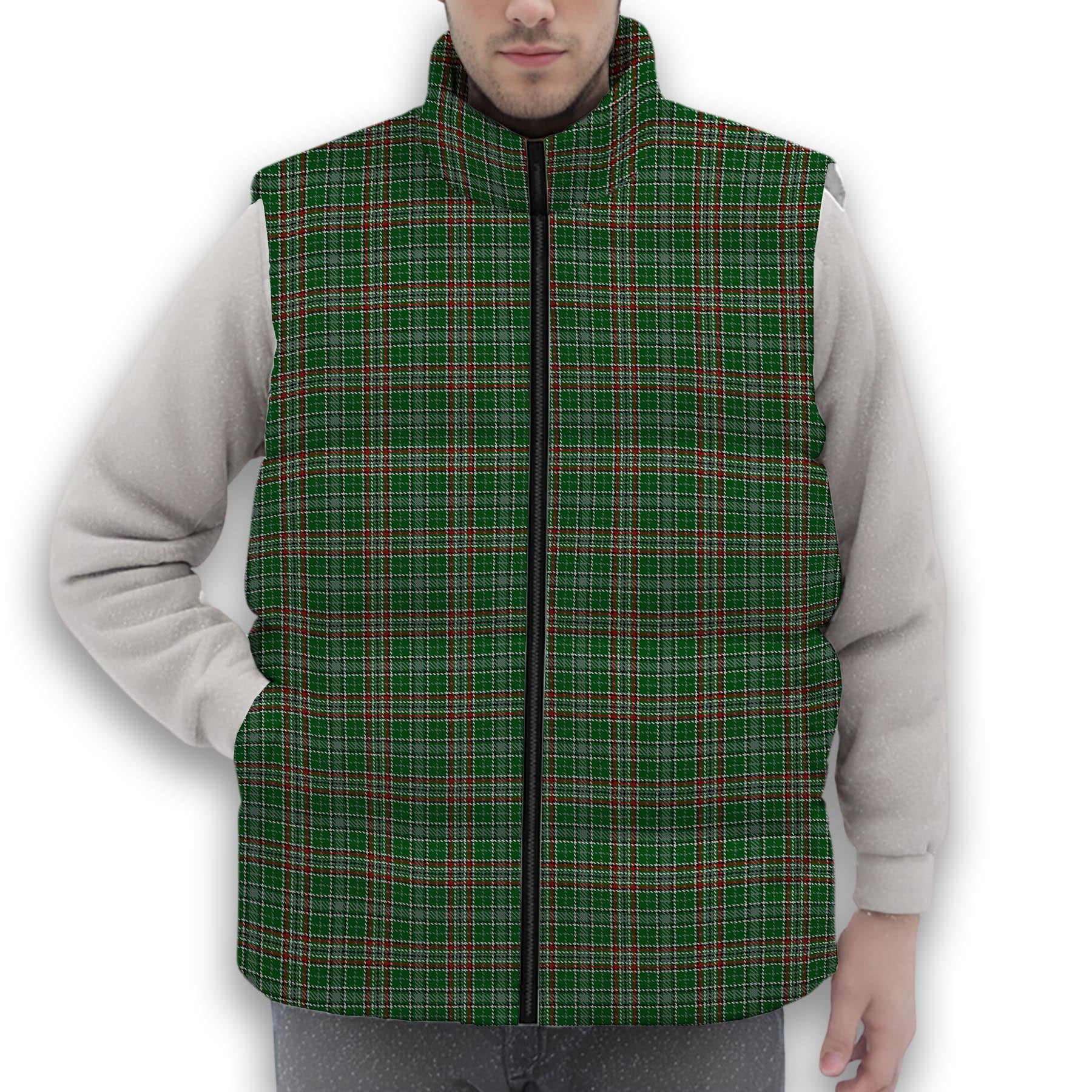 ScotsTee Shop Scottish Gayre Dress Premium Tartan Puffer Vest Winter White Duck Down Vest Sleeveless