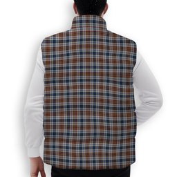 ScotsTee Shop Scottish Gayre Arisaidh Premium Tartan Puffer Vest Winter White Duck Down Vest Sleeveless