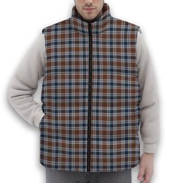 ScotsTee Shop Scottish Gayre Arisaidh Premium Tartan Puffer Vest Winter White Duck Down Vest Sleeveless