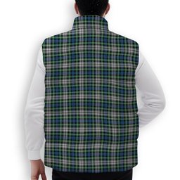 ScotsTee Shop Scottish Davidson of Tulloch Dress Ancient Premium Tartan Puffer Vest Winter White Duck Down Vest Sleeveless