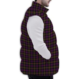 ScotsTee Shop Scottish Donald Modern Premium Tartan Puffer Vest Winter White Duck Down Vest Sleeveless