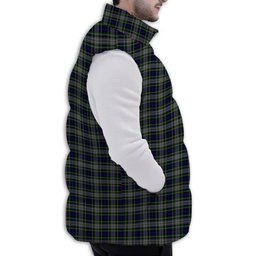 ScotsTee Shop Scottish Davidson of Tulloch Dress Premium Tartan Puffer Vest Winter White Duck Down Vest Sleeveless