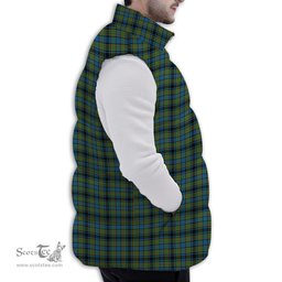 ScotsTee Shop Scottish Gillies Ancient Premium Tartan Puffer Vest Winter White Duck Down Vest Sleeveless