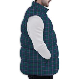ScotsTee Shop Scottish Douglas SC Premium Tartan Puffer Vest Winter White Duck Down Vest Sleeveless