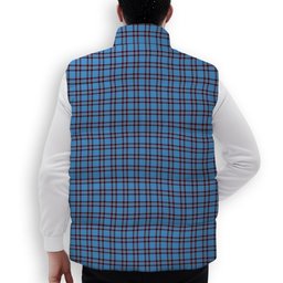 ScotsTee Shop Scottish Elliot Ancient Premium Tartan Puffer Vest Winter White Duck Down Vest Sleeveless