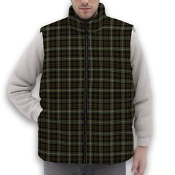 ScotsTee Shop Scottish Forbes of Druminnor Premium Tartan Puffer Vest Winter White Duck Down Vest Sleeveless