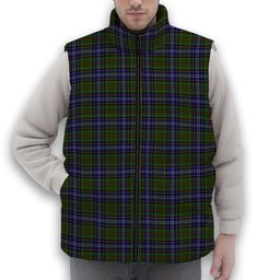 ScotsTee Shop Scottish Drennan Premium Tartan Puffer Vest Winter White Duck Down Vest Sleeveless