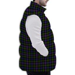 ScotsTee Shop Scottish Fleming Modern SC Premium Tartan Puffer Vest Winter White Duck Down Vest Sleeveless