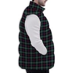 ScotsTee Shop Scottish Davidson Double Modern Premium Tartan Puffer Vest Winter White Duck Down Vest Sleeveless