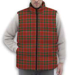 ScotsTee Shop Scottish Dalziel Ancient Premium Tartan Puffer Vest Winter White Duck Down Vest Sleeveless