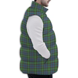 ScotsTee Shop Scottish Dalrymple SC Premium Tartan Puffer Vest Winter White Duck Down Vest Sleeveless