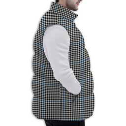 ScotsTee Shop Scottish Gladstone Ancient Premium Tartan Puffer Vest Winter White Duck Down Vest Sleeveless