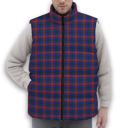 ScotsTee Shop Scottish Dundee University Premium Tartan Puffer Vest Winter White Duck Down Vest Sleeveless