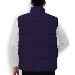 ScotsTee Shop Scottish Elliot Premium Tartan Puffer Vest Winter White Duck Down Vest Sleeveless