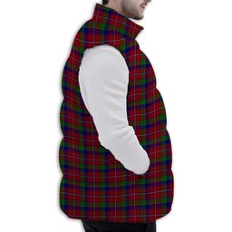 ScotsTee Shop Scottish Fitzgerald Dress Premium Tartan Puffer Vest Winter White Duck Down Vest Sleeveless