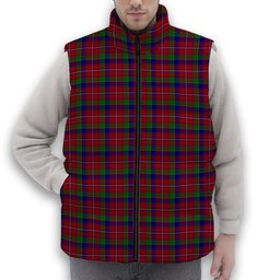 ScotsTee Shop Scottish Fitzgerald Dress Premium Tartan Puffer Vest Winter White Duck Down Vest Sleeveless