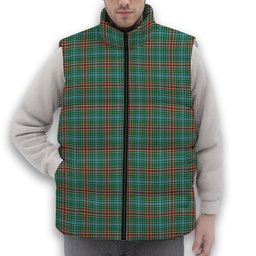 ScotsTee Shop Scottish Gayre Ancient Premium Tartan Puffer Vest Winter White Duck Down Vest Sleeveless