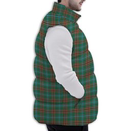 ScotsTee Shop Scottish Gayre Ancient Premium Tartan Puffer Vest Winter White Duck Down Vest Sleeveless