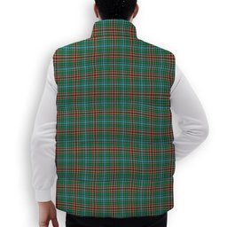 ScotsTee Shop Scottish Gayre Ancient Premium Tartan Puffer Vest Winter White Duck Down Vest Sleeveless