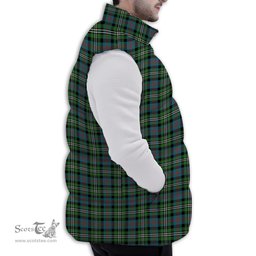 ScotsTee Shop Scottish Davidson Double Ancient Premium Tartan Puffer Vest Winter White Duck Down Vest Sleeveless