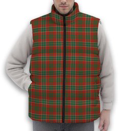 ScotsTee Shop Scottish Galbraith USA Ancient Premium Tartan Puffer Vest Winter White Duck Down Vest Sleeveless