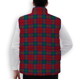 ScotsTee Shop Scottish Fotheringham Premium Tartan Puffer Vest Winter White Duck Down Vest Sleeveless