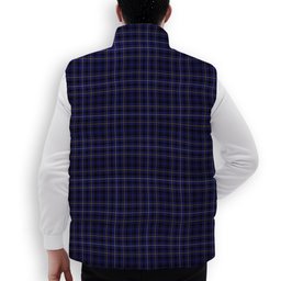 ScotsTee Shop Scottish Flanders Premium Tartan Puffer Vest Winter White Duck Down Vest Sleeveless