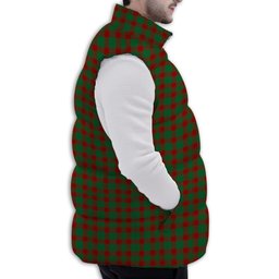 ScotsTee Shop Scottish Donachie Premium Tartan Puffer Vest Winter White Duck Down Vest Sleeveless