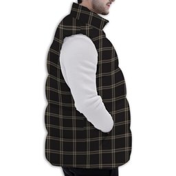 ScotsTee Shop Scottish Eternity Premium Tartan Puffer Vest Winter White Duck Down Vest Sleeveless