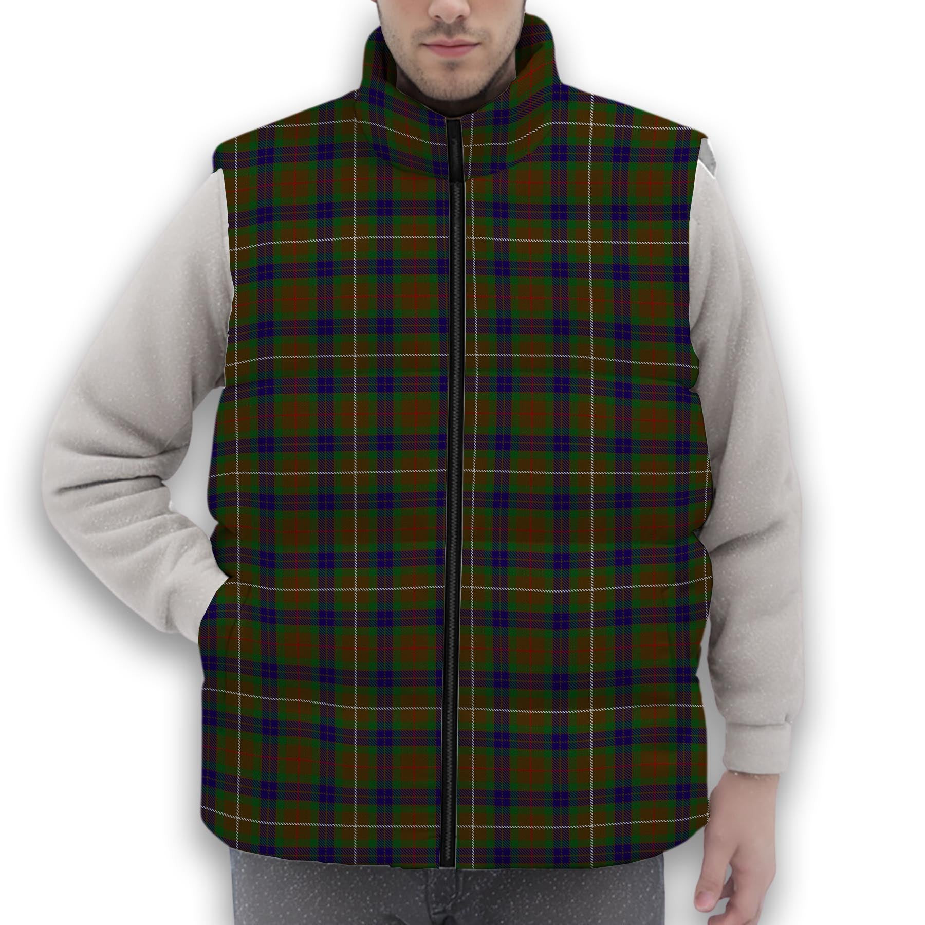 ScotsTee Shop Scottish Fraser Hunting 1 Premium Tartan Puffer Vest Winter White Duck Down Vest Sleeveless