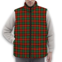 ScotsTee Shop Scottish MacPhail Ancient Premium Tartan Puffer Vest Winter White Duck Down Vest Sleeveless
