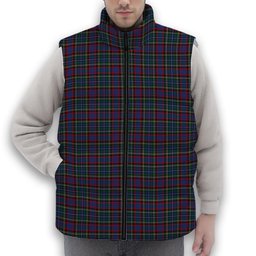 ScotsTee Shop Scottish MacBeth or MacLulich Premium Tartan Puffer Vest Winter White Duck Down Vest Sleeveless
