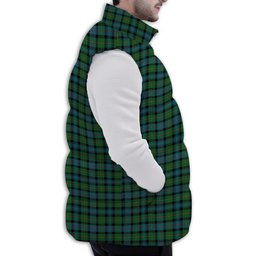 ScotsTee Shop Scottish McLeod of Skye Ancient Premium Tartan Puffer Vest Winter White Duck Down Vest Sleeveless