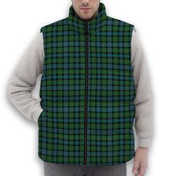 ScotsTee Shop Scottish McLeod of Skye Ancient Premium Tartan Puffer Vest Winter White Duck Down Vest Sleeveless