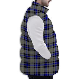 ScotsTee Shop Scottish Sneddon, Jonathan Taylor Premium Tartan Puffer Vest Winter White Duck Down Vest Sleeveless