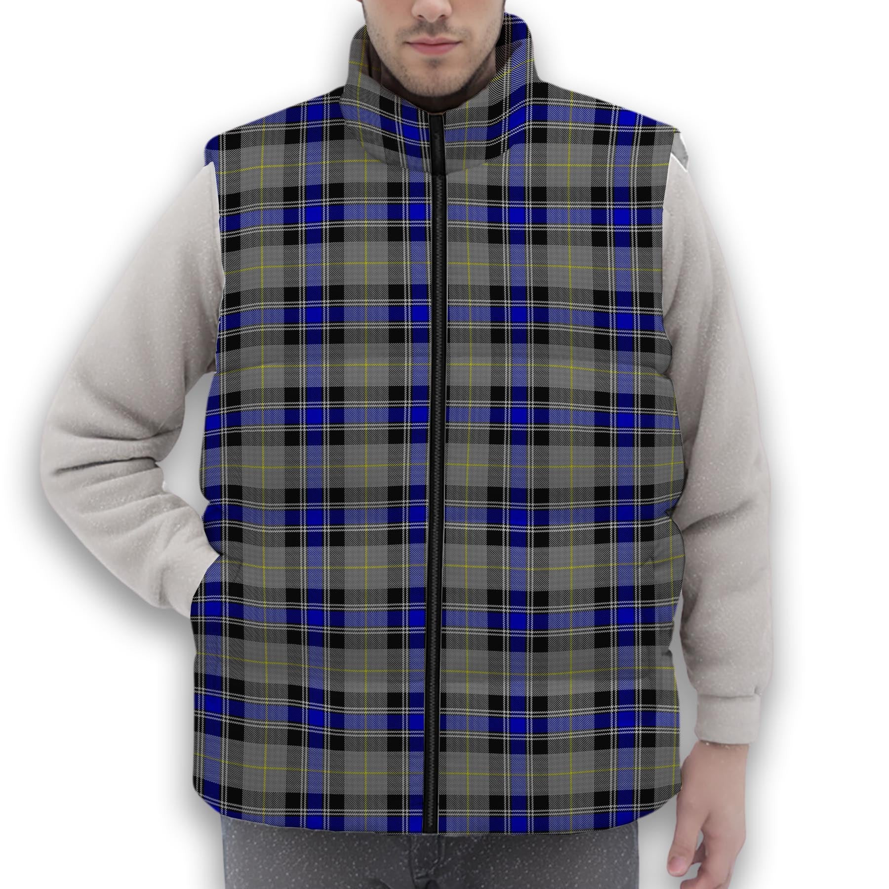 ScotsTee Shop Scottish Sneddon, Jonathan Taylor Premium Tartan Puffer Vest Winter White Duck Down Vest Sleeveless