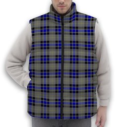 ScotsTee Shop Scottish Sneddon, Jonathan Taylor Premium Tartan Puffer Vest Winter White Duck Down Vest Sleeveless