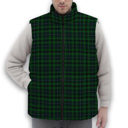 ScotsTee Shop Scottish Linden Premium Tartan Puffer Vest Winter White Duck Down Vest Sleeveless