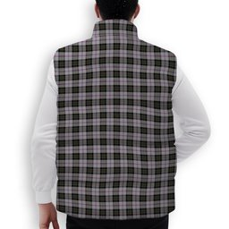 ScotsTee Shop Scottish MacPherson Dress 1951 Premium Tartan Puffer Vest Winter White Duck Down Vest Sleeveless