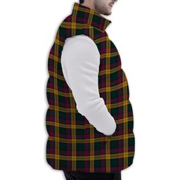 ScotsTee Shop Scottish McMillan Modern Premium Tartan Puffer Vest Winter White Duck Down Vest Sleeveless