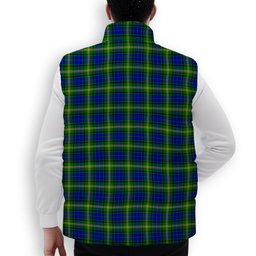 ScotsTee Shop Scottish Maitland SC Premium Tartan Puffer Vest Winter White Duck Down Vest Sleeveless