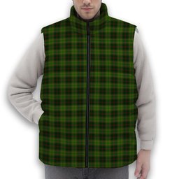 ScotsTee Shop Scottish Tomass Premium Tartan Puffer Vest Winter White Duck Down Vest Sleeveless